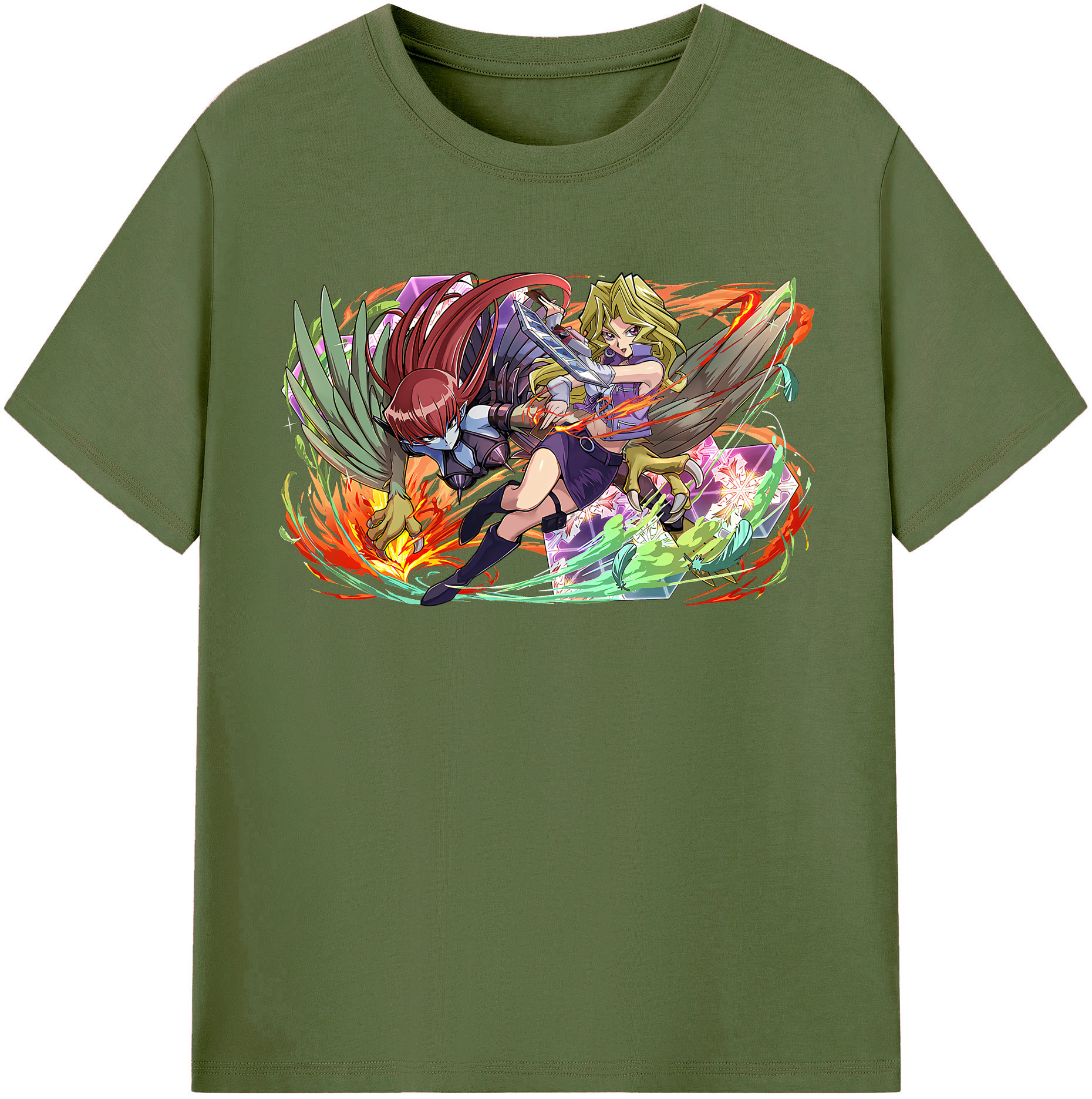 （画像用） 遊☆戯☆王 Yu-Gi-Oh! 綿100％半袖Tシャツ（フロントプリント）